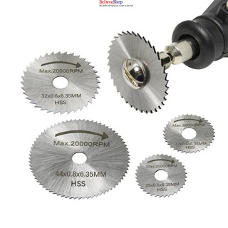 Bộ 6 Cái Lưỡi Cưa Tròn Mini Đĩa Cắt Thép Tốc Độ Cao 1/8 "Chuôi Dremel Phụ Kiện Dụng Cụ Khoan Xoay Cho Gỗ Nhôm Cắt-Belove