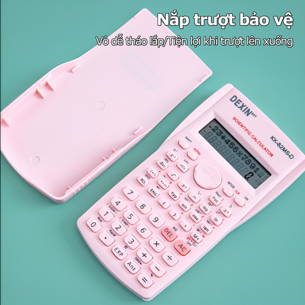 Máy Tính Học Sinh Cầm Tay  với 240 chức năng, thực hiện phép tính nhanh, Nhỏ Gọn Tiện Lợi Dùng Cho Cấp 2,Nắp bảovệ trượt | BigBuy360 - bigbuy360.vn