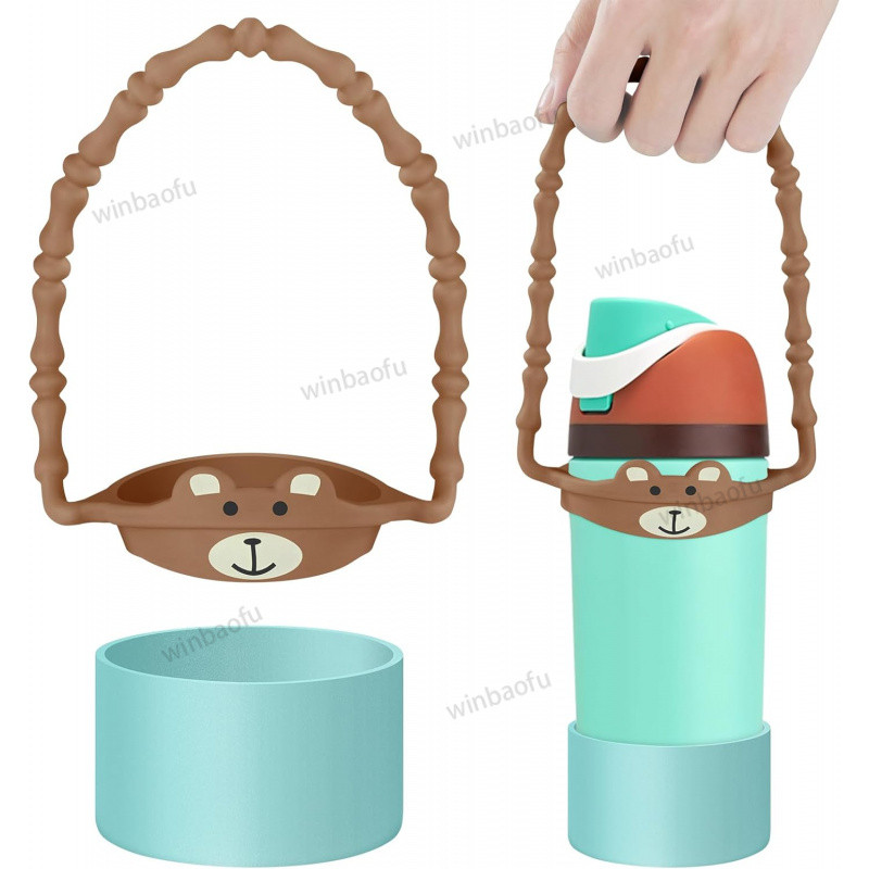 Owala 14oz 16oz Bộ khởi động silicon có dây đeo chai cho phụ kiện Owala, Dây đeo bình nước Tương thí