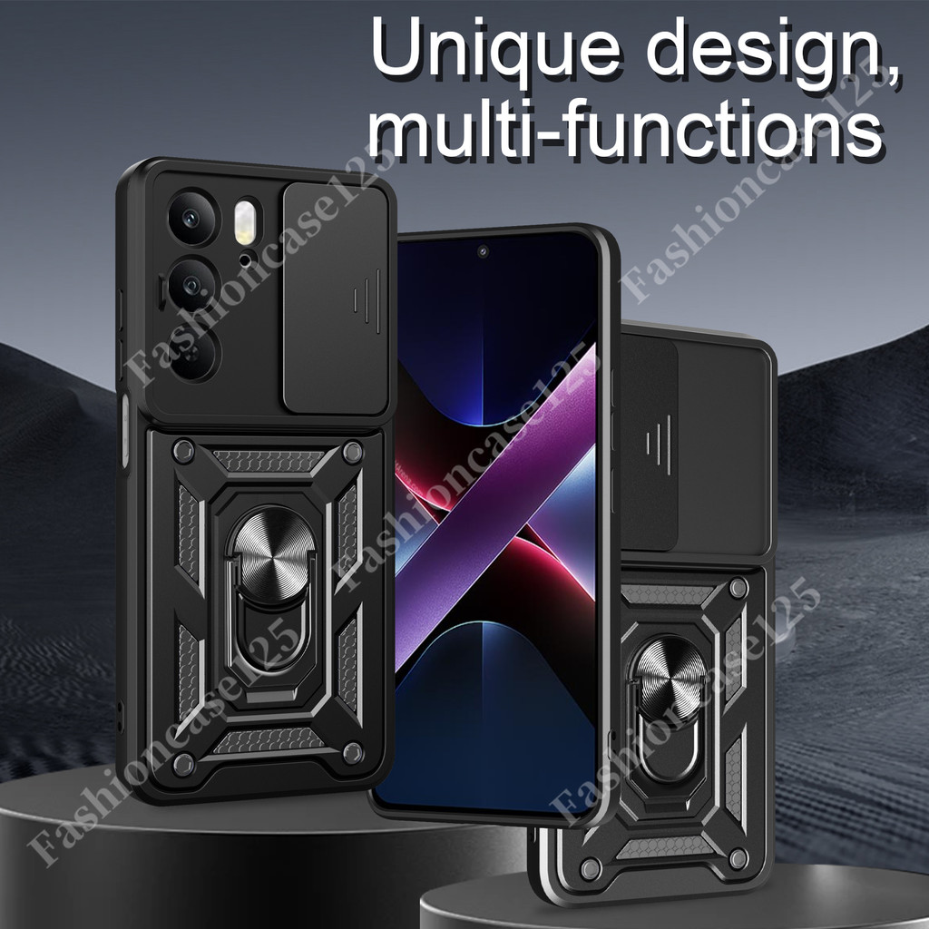 Realme C75 C75x 2025 Vỏ giáp chống sốc cho Realme C75 C75x 14x Realme14x RealmeC75x 2025 Kéo đẩy bảo