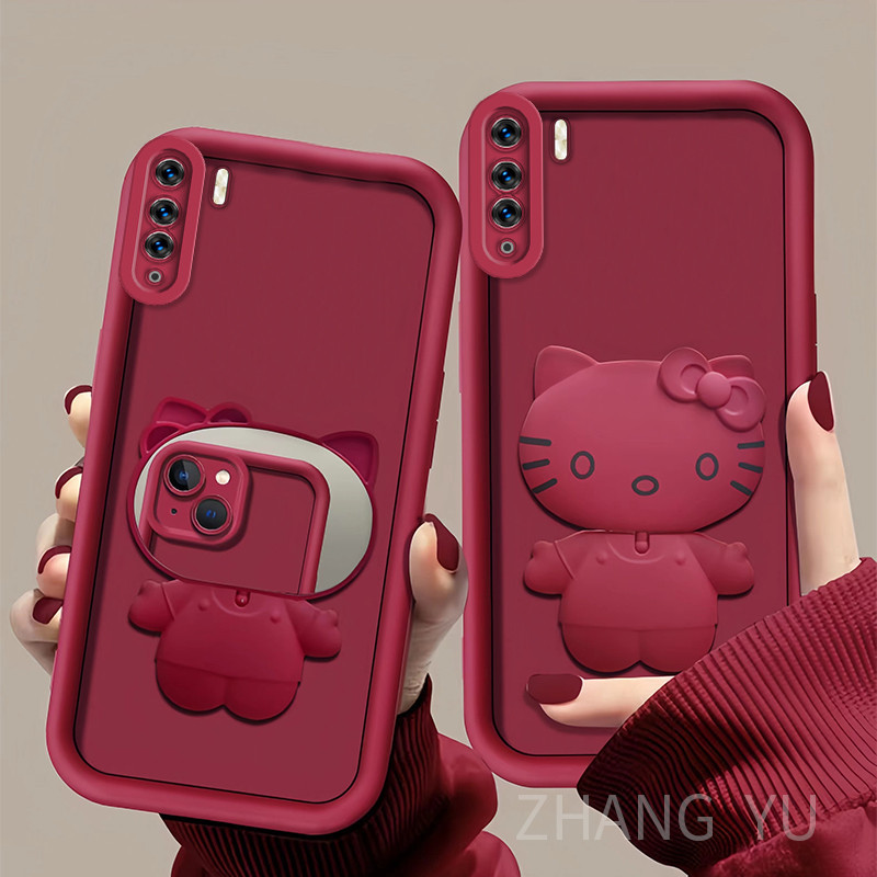 Ốp lưng OPPO RENO 3 A91 Ốp điện thoại TPU Mẫu mới Cat Holder Full Lens Cover Vỏ mềm OPPO RENO 3 A91