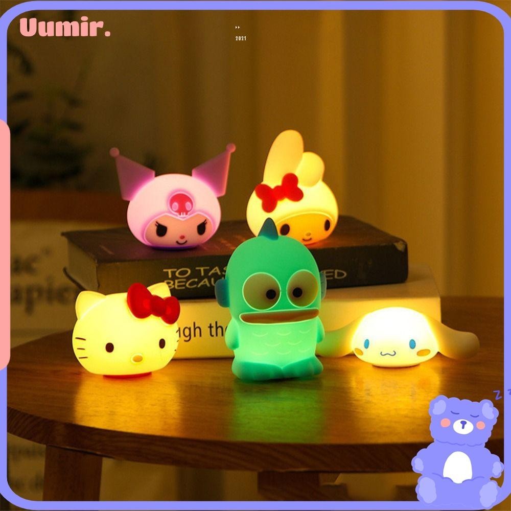 Uumir Hoạt Hình Đèn Ngủ, Cinnamoroll Light Night Anime Phòng Ngủ Đèn Ngủ, Silicone Dễ Thương My Giai Điệu Nhân Vật Đồ Chơi Kuromi Đèn Ngủ Trẻ Em