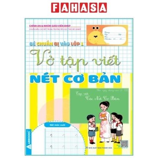 Sách bé chuẩn bị vào lớp 1 - vở tập viết nét cơ bản
