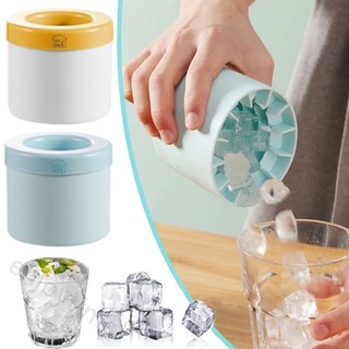 Silicon đá khuôn tròn xô đá mùa hè tự chế tự làm tủ lạnh đóng băng máy làm đá sáng tạo đá viên khuôn barware dụng cụ