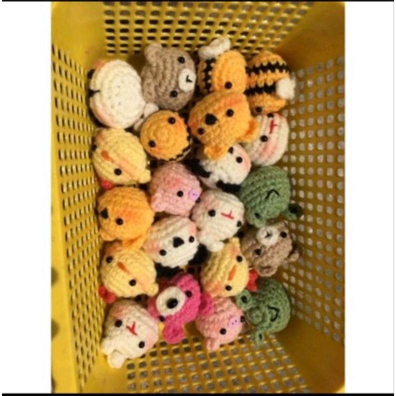 Móc khoá con vật bằng len Handmade