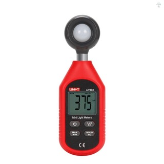 Uni-t UT383 Máy đo ánh sáng Mini Lumens Máy đo độ sáng kỹ thuật số 0 ~ 199999Lux Thiết bị kiểm tra môi trường Máy đo độ sáng cầm tay Máy đo độ sáng Máy đo ánh sáng Lux Đo độ sáng