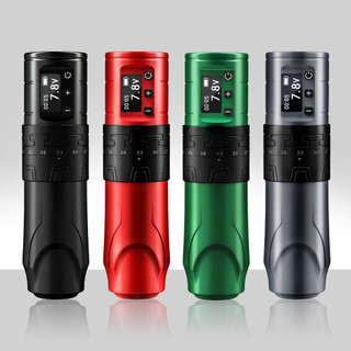 SABER Máy không dây hình xăm có thể điều chỉnh Loại bút đột quỵ Bộ bút xăm Màn hình OLED
