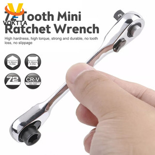 Voktta Tay cầm Ratchet hạng nặng Cờ lê ổ cắm thép 1 / 4 "Ổ cắm nhanh hai đầu Ratchet Cờ lê thanh tuốc nơ vít Bit Tool