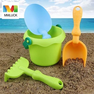 Mmluck 1 bộ đồ chơi xô đi biển, xẻng di động đi biển cát chơi đồ chơi, xô cát hố dụng cụ xô nhẹ abs đi biển đồ chơi trẻ em