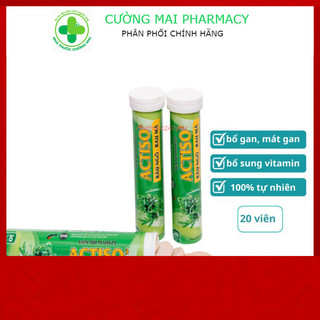 Viên sủi atiso râu ngô râu má mát gan thành nhiệt tuýp to vip hoặc vitamin c hương cam tươi