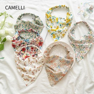 Camelli1 Băng Đô Quấn Tóc Co Giãn Vintage Turban Headwrap Scrunchies Headband