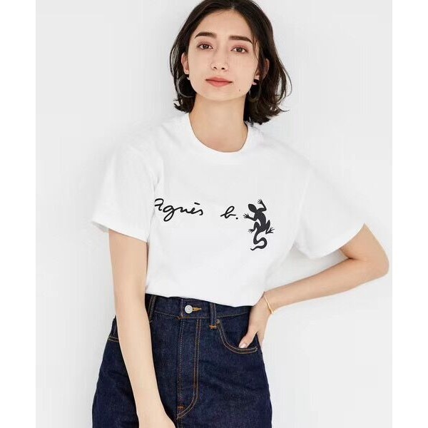 Agnes Phong Cách Mới Palaesija Khớp Chữ Thằn Lằn. Nhỏ B Cong In Hình Thường Ngày Cotton Phong Cách U