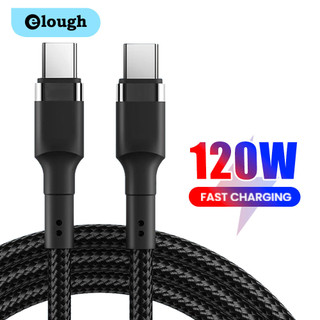 Cáp elough 120w type c sang type c pd cho điện thoại di động 0,25m 0,5m 1m 2m sạc nhanh usb-c sang usb-c dây cáp sạc usb-c