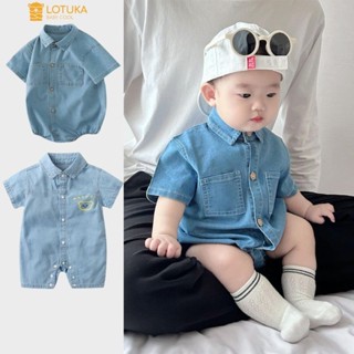 Body Chip, Body Đùi Jean Mỏng Mát LOTUKA Trẻ Trung Năng Động, Bodysuit Cho Bé, Bộ Quần Áo Trẻ Em Size 3-12kg