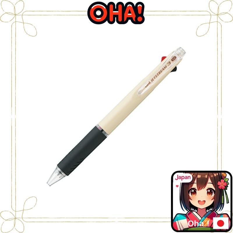 Mitsubishi 3-color ballpoint pen Jetstream 0.5 Ivory Easy to write with SXE340005.46 from Japan