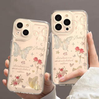 ốp iphone 11/12/13/14/15 Pro Max Hoa bướm đáng yêu chống sốc trong suốt Case For ốp lưng iphone 11,12,13,14,15,11PM,12PM,13PM,14PM,15PM