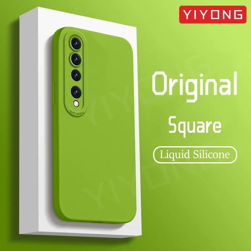 Dành Cho Xiaomi Mi10 Ốp Lưng YIYONG Vuông Silicon Lỏng Mềm Xiomi Mi 11 10 Pro Xiomi Mi11 Lite 5G NE 