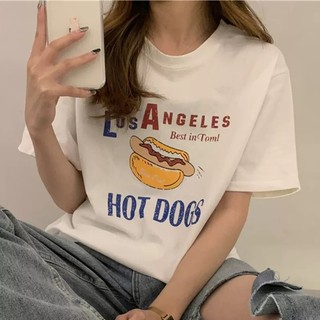 Hàn Quốc Cao Cấp Cảm Giác Cotton Nguyên Chất Tay Ngắn Nữ Mùa Hè Phong Cách Mới Niche Chữ In Áo Thun Ngọt Ngào Giảm Tuổi Trắng Top Hợp Thời Trang