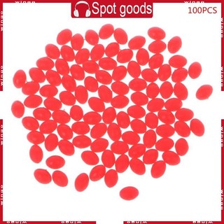 Godd 100 Chiếc Hình Bầu Dục Dạ Quang Mồi Câu Cá Hạt Biển Cứng Nổi Phao Giải Quyết