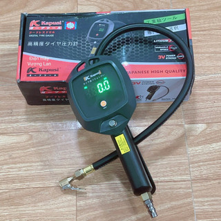  Đồng hồ bơm lốp xe điện tử cao cấp Kapusi Japan 3 Chức năng Đầu vòi bơm ô tô - xe máy - đồng hồ đo áp suất lốp xe 