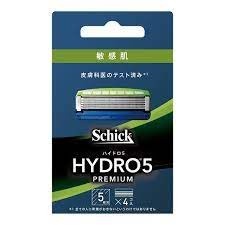 Vỉ 4 lưỡi dao cạo râu Schick Hydro 5 Premium - Nhật Bản