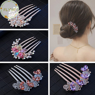 Flyup vintage pha lê hoa kẹp tóc phong cách hàn quốc ngọc trai thời trang kim cương giả lược tóc sáng bóng kẹp tóc cho nữ phụ kiện tóc vn