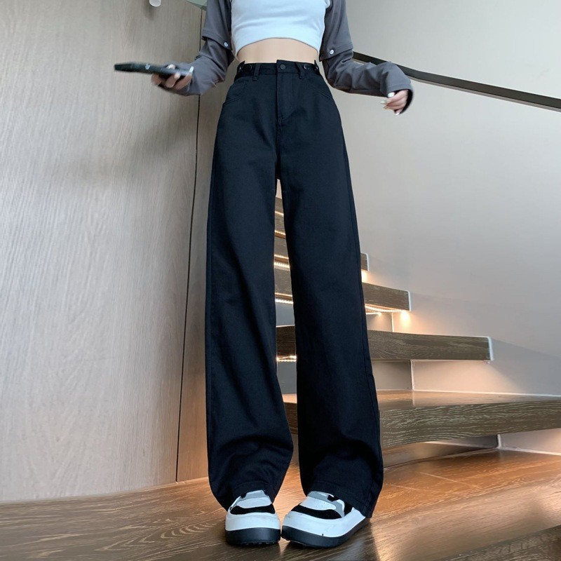 Quần Kaki Nữ Trơn Ống Rộng Dáng Suông Cạp Cao 5 Màu Dễ Phối Đồ Phong Cách Hàn Quốc Đầy Đủ 3 Size S M L | BigBuy360 - bigbuy360.vn