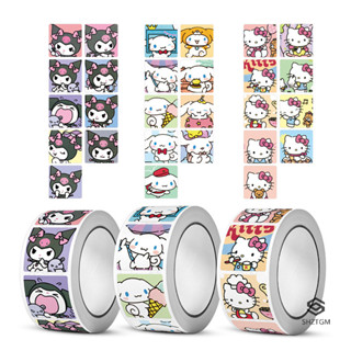   Shztgm  500 Cái   cuộn Sanrio Sticker Kawaii Kuromi Hello Kitty P Cinnamoroll Phim Hoạt Hình Trẻ Em Phần Thưởng Miếng Dán Trang Trí Quà Tặng Đề Can Đồ Chơi Mới 
