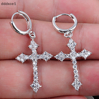 Ddxce1 1Pc Zircon Pha Lê Đeo Chéo Bông Tai Nữ Thả Gothic Punk Hip Hop Nữ Tòn Ten Bông Tai Trang Sức Mới