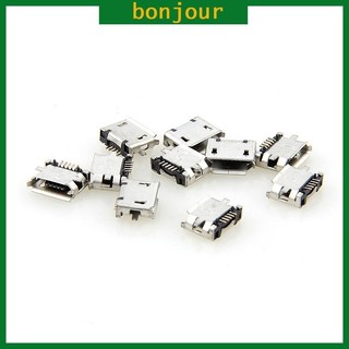 Bon 10 chiếc Micro USB MK5P 5pin Đầu nối nữ Micro USB Ổ cắm sạc thẳng