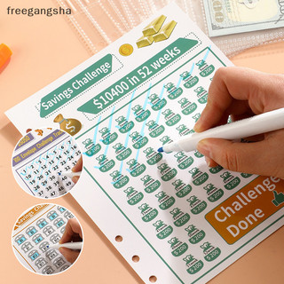 [Freg] 100 Ngày Tiết Kiệm Phong Bì Thử Thách Tiết Kiệm Tiền Thử Thách Chất Kết Dính Notebook Tiền Mặt Tổ Chức Tiết Kiệm Tiền Trò Chơi FDH