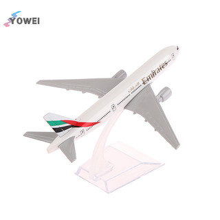 Yowei tỉ lệ 1: 400 máy bay kim loại bản sao emirates airlines 777 máy bay diecast mô hình máy bay hàng không sưu tập đồ chơi cho bé trai vn