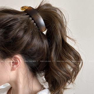 Kẹp dọc đuôi ngựa cao kẹp tóc chuối kẹp màu thời trang mờ kẹp tóc