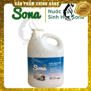 Nước Rửa Chén Sinh Học SONA Hương quế, dừa, trà xanh 1,6kg (chỉ từ rau củ quả) / Bio Dishwashing Liquid