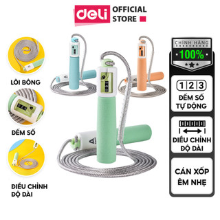  Dây nhảy thể dục cao cấp cho bé - Đếm Số Tự Động Deli Agnite - Dây nhảy trẻ em Lõi bông Có Chỉnh Độ Dài màu Pastel 