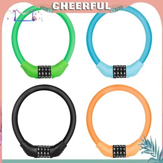 Khóa xe đạp chống trộm 4 chữ số mật khẩu mtb xe đạp đường bộ khóa cáp an ninh