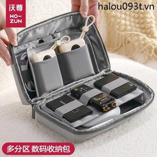 Túi kỹ thuật số Túi lưu trữ cáp dữ liệu Đầu sạc nguồn đa chức năng Tai nghe cáp dữ liệu U Disk U Shield Đĩa cứng di động Sạc di động Vỏ bảo vệ kho báu Vỏ điện thoại di động Phong cách mới Ly hợp du lịch nhiều lớp