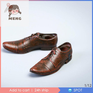 Búp bê nam MENG 1 đôi giày da tỷ lệ 1 / 12