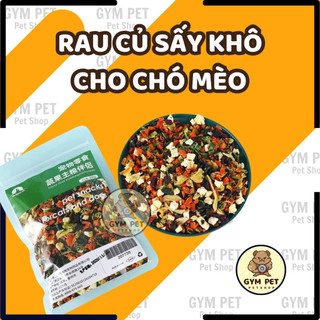 Rau củ sấy bổ sung vitamin và chất xơ cho chó mèo gói 100g