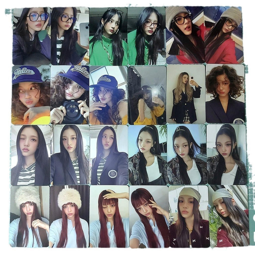 5-10pcs NJ Supernatural Bubble Gum How Sweet Lomo Cards X line friends Super Shy Photocards HAERIN H