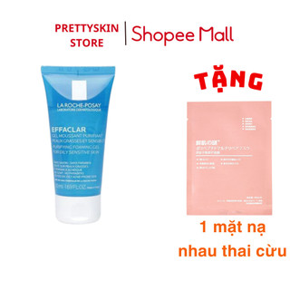 Sữa rửa mặt cho da dầu mụn, nhạy cảm la roche-posay effaclar minisize 50ml