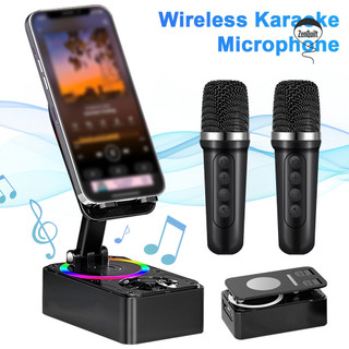 Zenquilt-2-in-1 Giá đỡ điện thoại di động Loa di động Kết nối ổn định Loa tương thích Bluetooth có thể sạc lại