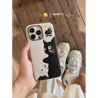 Thời Trang Mèo Silicon 3D Sáng Tạo Tương Thích Cho iPhone 15 14 Plus 13 11 12 PRO MAX Ốp Lưng Bảo Vệ Vỏ Điện Thoại Hoạt Hình Mềm Tpu