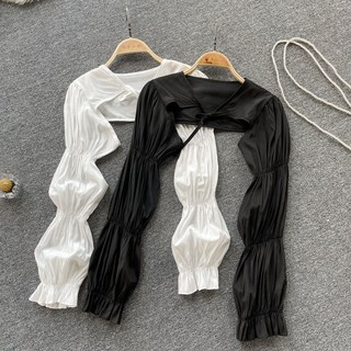 Giảm giá hấp dẫn!F & X Khăn Choàng Chống Nắng Thời Trang Kỳ Nghỉ Khăn Choàng Chống Nắng Bên Ngoài Trận Đấu Nữ Thiết Kế Cảm Giác Siêu Cổ Tích Phù Hợp Với Niche Ngắn Mùa Hè Phong Cách Mới Dài-