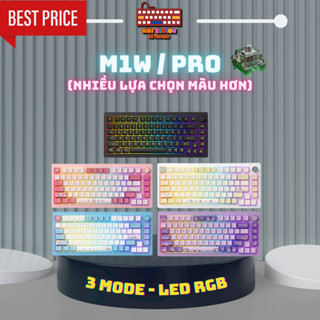 [HOẢ TỐC] BÀN PHÍM MONSKEEK M1W | CASE NHÔM CNC NGUYÊN KHỐI | 3 MODES KẾT NỐI | LED RGB | NÚM TĂNG GIẢM ÂM LƯỢNG