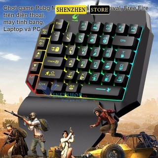 Bàn Phím Bán Cơ 1 Tay Free Wolf K15 Gaming Bàn Phím Cho PUBG OW LOL 35 Phím