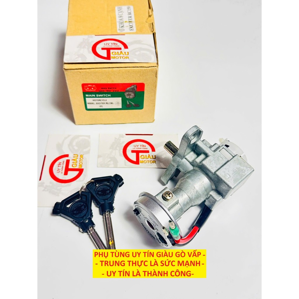 Phụ Tùng Bộ Ổ Khóa Exciter 150 Có Từ 8 Cạnh Hàng MIU Thái _PT Giàu Gò Vấp _PT Giàu Gò Vấp