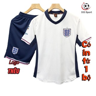   Shop có in tên số theo yêu cầu Quần Áo Bóng Đá Đồ Đá Banh Anh trắng 2024 2025 mè kim cao cấp 