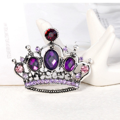 Pinkdudu Nữ Cá Tính Vương Miện Kim Cương Thổ Cẩm Tím Rỗng Retro Thổ Cẩm Nam PD1970