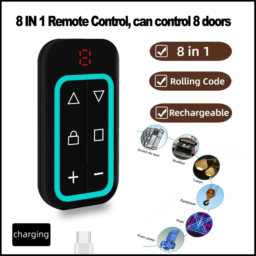 ✨[Đa tần số] Máy sao chép từ xa nhà để xe đa năng 300-915 MHz | Duplicate 433 MHz / 868 MHz cho Dụng cụ mở cửa nhiều dây